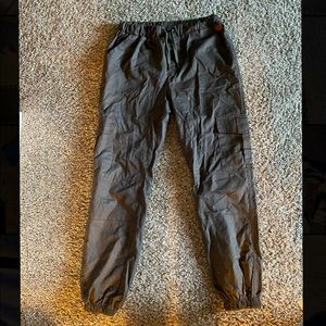 Grey cargo joggers
